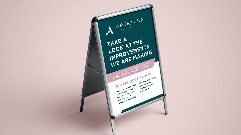 Aperture Luxury Doors - Branded poster design