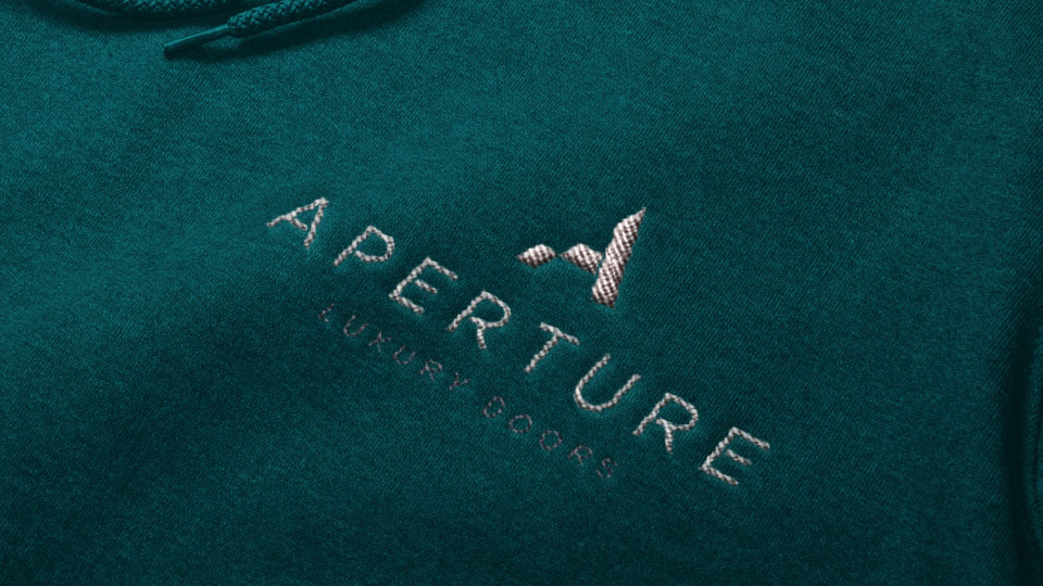 Aperture Luxury Doors - Embroidered workwear