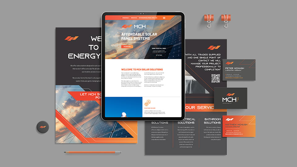 MCH Solar Solutions - Leaflets and website design