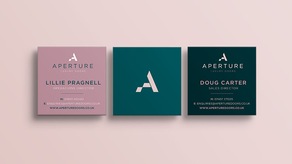 Aperture Luxury Doors - Business cards