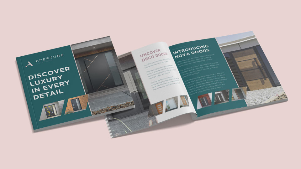 Aperture Luxury Doors - Brochure design