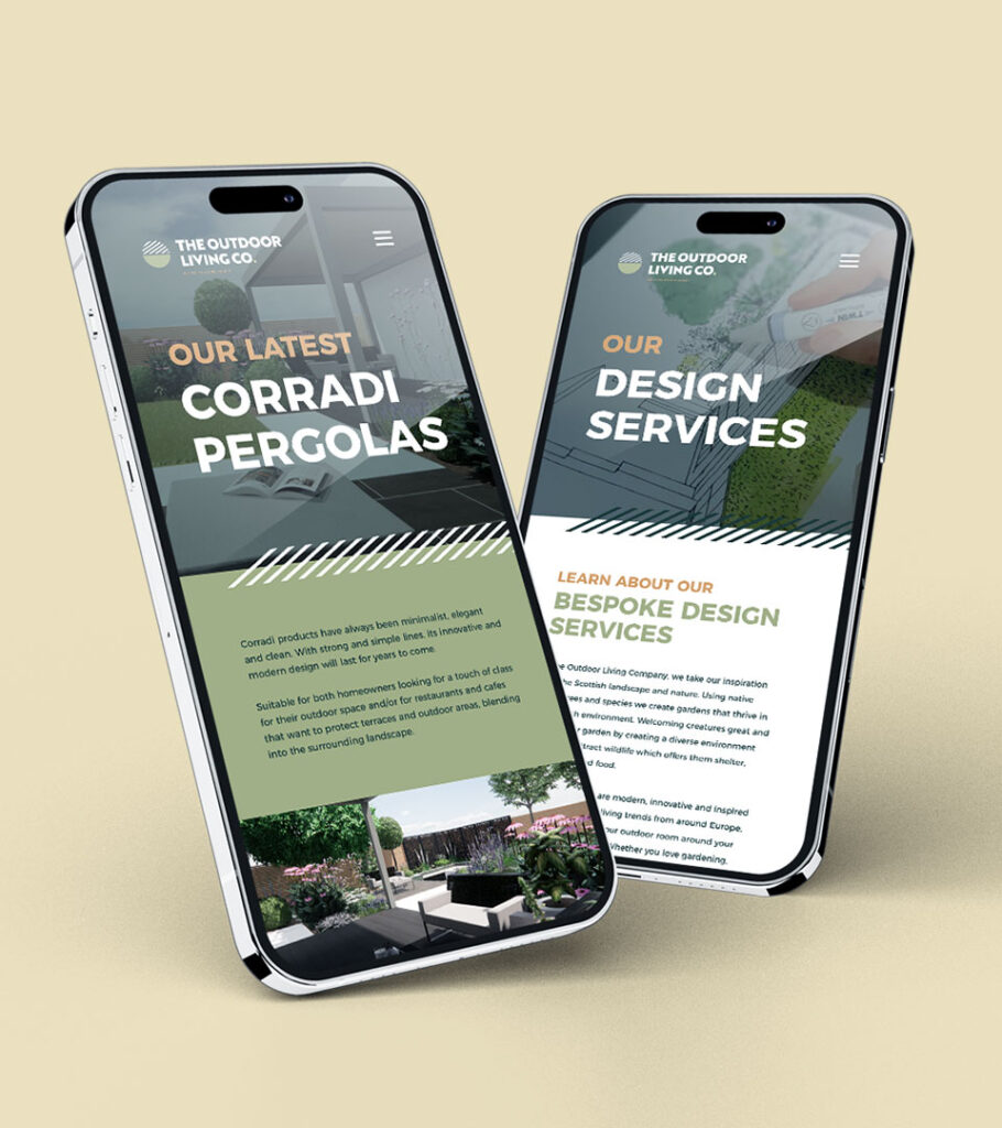 The Outdoor Living Company - Mobile app design